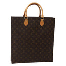LOUIS VUITTON Monogram Sac Plat Hand Bag M51140 LV Auth 143119-1