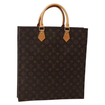 LOUIS VUITTON Monogram Sac Plat Hand Bag M51140 LV Auth 143119