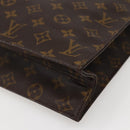 LOUIS VUITTON Monogram Sac Plat Hand Bag M51140 LV Auth 143119-12