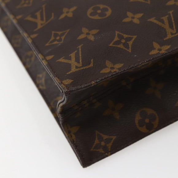 LOUIS VUITTON Monogram Sac Plat Hand Bag M51140 LV Auth 143119