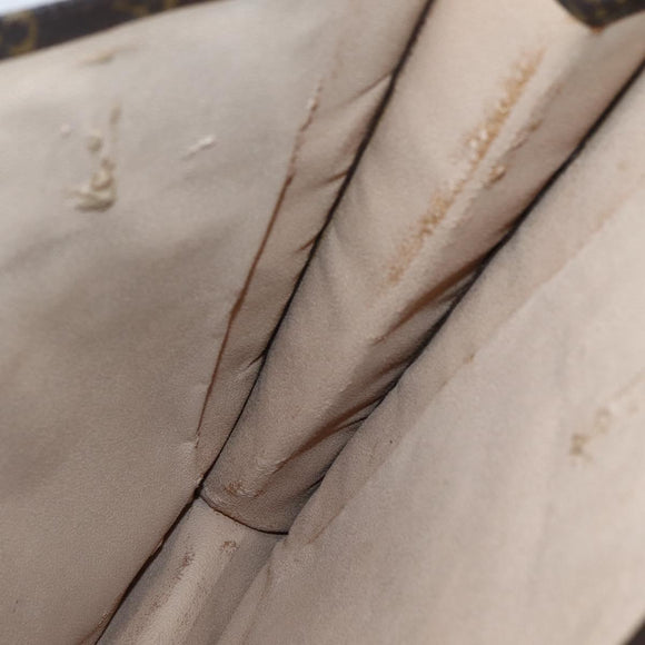 LOUIS VUITTON Monogram Sac Plat Hand Bag M51140 LV Auth 143119