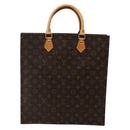 LOUIS VUITTON Monogram Sac Plat Hand Bag M51140 LV Auth 143119-2