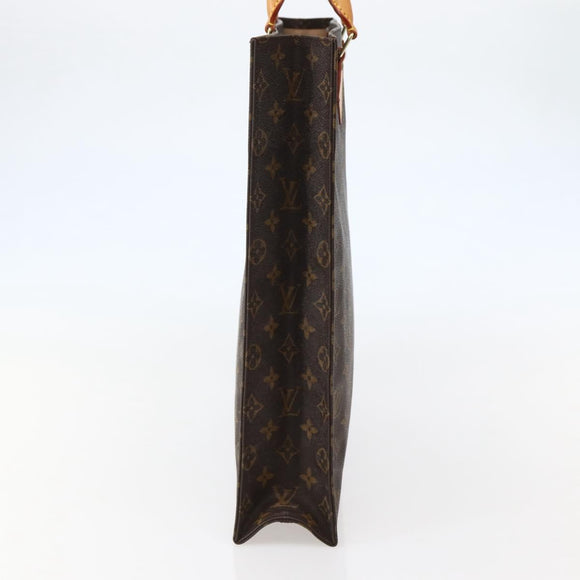 LOUIS VUITTON Monogram Sac Plat Hand Bag M51140 LV Auth 143119