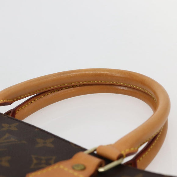 LOUIS VUITTON Monogram Sac Plat Hand Bag M51140 LV Auth 143119