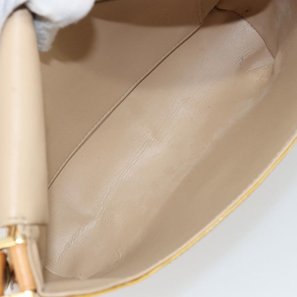 LOUIS VUITTON Monogram Vernis Thompson Street Bag Beige M91301 LV Auth 143121