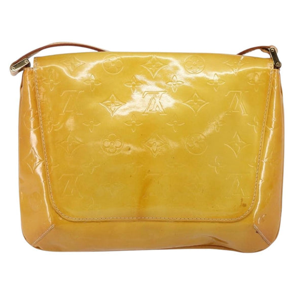 LOUIS VUITTON Monogram Vernis Thompson Street Bag Beige M91301 LV Auth 143121