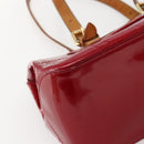 LOUIS VUITTON Vernis Rosewood Avenue Hand Bag Pomme D'amour M93507 Auth 143122-15