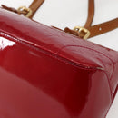 LOUIS VUITTON Vernis Rosewood Avenue Hand Bag Pomme D'amour M93507 Auth 143122-16