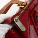 LOUIS VUITTON Vernis Rosewood Avenue Hand Bag Pomme D'amour M93507 Auth 143122-9