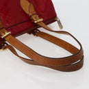 LOUIS VUITTON Vernis Rosewood Avenue Hand Bag Pomme D'amour M93507 Auth 143122-7