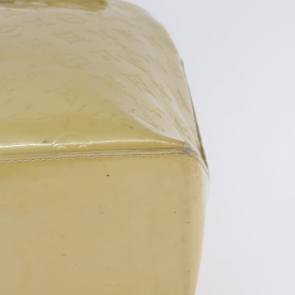 LOUIS VUITTON Monogram Vernis Wilshire MM Hand Bag Broncorail M91441 Auth 143123