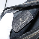 GUCCI GG Supreme Web Sherry Line Bag PVC Black Gold 156 02 066 Auth 143126-16