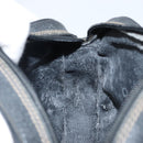 GUCCI GG Supreme Web Sherry Line Bag PVC Black Gold 156 02 066 Auth 143126-19