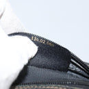 GUCCI GG Supreme Web Sherry Line Bag PVC Black Gold 156 02 066 Auth 143126-20