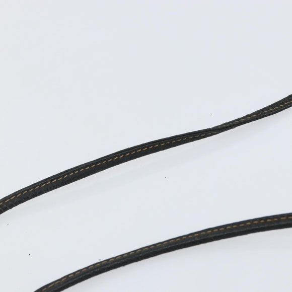 GUCCI GG Supreme Web Sherry Line Bag PVC Black Gold 156 02 066 Auth 143126