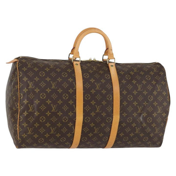 LOUIS VUITTON Monogram Keepall 55 Boston Bag M41424 LV Auth 143130V
