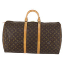 LOUIS VUITTON Monogram Keepall 55 Boston Bag M41424 LV Auth 143130V-13
