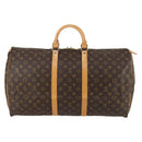 LOUIS VUITTON Monogram Keepall 55 Boston Bag M41424 LV Auth 143130V-2