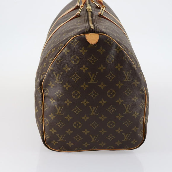 LOUIS VUITTON Monogram Keepall 55 Boston Bag M41424 LV Auth 143130V