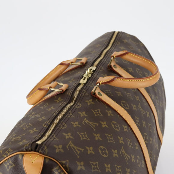 LOUIS VUITTON Monogram Keepall 55 Boston Bag M41424 LV Auth 143130V