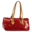 LOUIS VUITTON Vernis Rosewood Avenue Hand Bag Pomme D'amour M93507 Auth 143133-1
