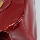 LOUIS VUITTON Vernis Rosewood Avenue Hand Bag Pomme D'amour M93507 Auth 143133-14