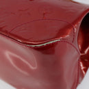 LOUIS VUITTON Vernis Rosewood Avenue Hand Bag Pomme D'amour M93507 Auth 143133-15