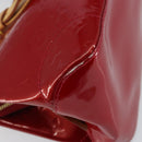 LOUIS VUITTON Vernis Rosewood Avenue Hand Bag Pomme D'amour M93507 Auth 143133-16