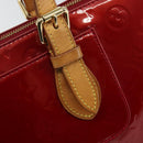 LOUIS VUITTON Vernis Rosewood Avenue Hand Bag Pomme D'amour M93507 Auth 143133-17