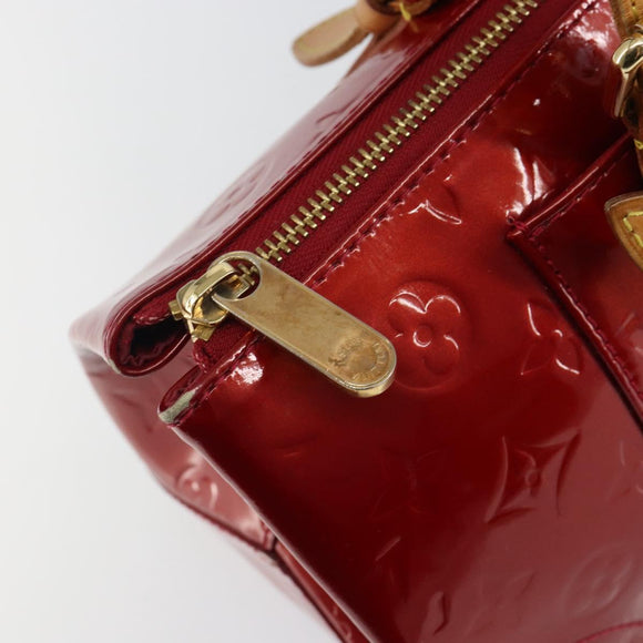 LOUIS VUITTON Vernis Rosewood Avenue Hand Bag Pomme D'amour M93507 Auth 143133