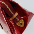 LOUIS VUITTON Vernis Rosewood Avenue Hand Bag Pomme D'amour M93507 Auth 143133-19