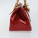 LOUIS VUITTON Vernis Rosewood Avenue Hand Bag Pomme D'amour M93507 Auth 143133-3