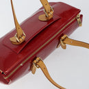 LOUIS VUITTON Vernis Rosewood Avenue Hand Bag Pomme D'amour M93507 Auth 143133-6