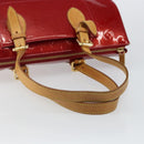 LOUIS VUITTON Vernis Rosewood Avenue Hand Bag Pomme D'amour M93507 Auth 143133-7