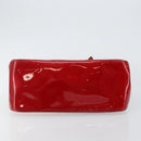 LOUIS VUITTON Vernis Rosewood Avenue Hand Bag Pomme D'amour M93507 Auth 143133-5