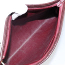 Christian Dior Trotter Canvas Shoulder Bag Red Gold Auth 143135-12