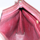 Christian Dior Trotter Canvas Shoulder Bag Red Gold Auth 143135-18