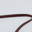 Christian Dior Trotter Canvas Shoulder Bag Red Gold Auth 143135-8