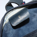 GUCCI GG Supreme Sherry Line Shoulder Bag PVC Navy Gold 89 02 055 Auth 143138-18