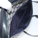 GUCCI GG Supreme Sherry Line Shoulder Bag PVC Navy Gold 89 02 055 Auth 143138-21