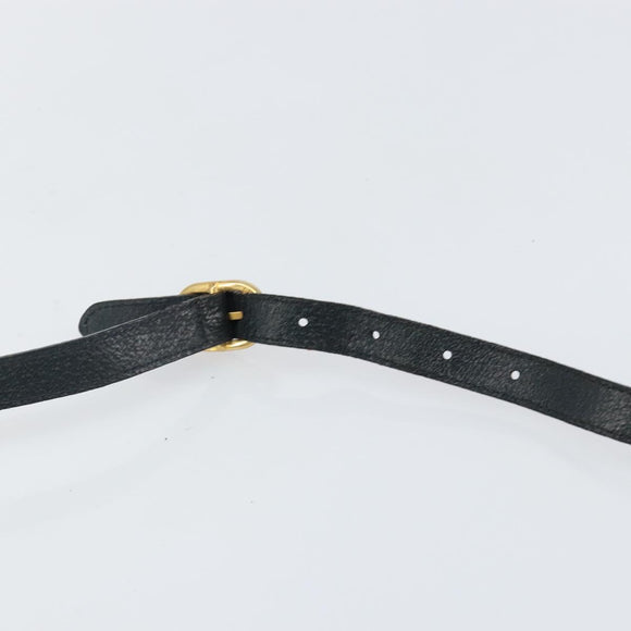 GUCCI GG Supreme Sherry Line Shoulder Bag PVC Navy Gold 89 02 055 Auth 143138