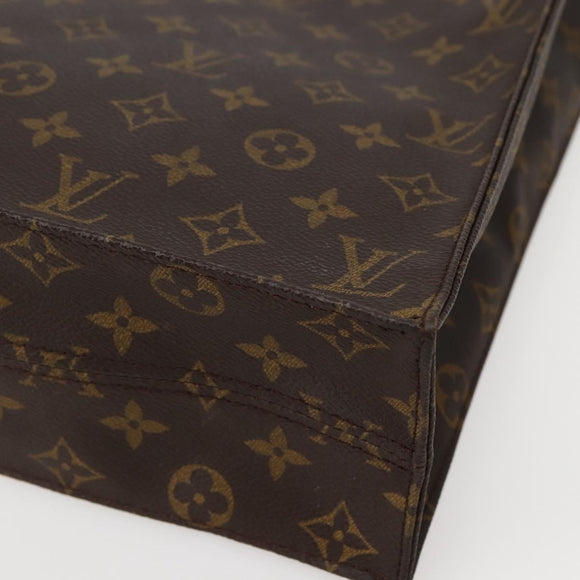 LOUIS VUITTON Monogram Sac Plat Hand Bag M51140 LV Auth 143141