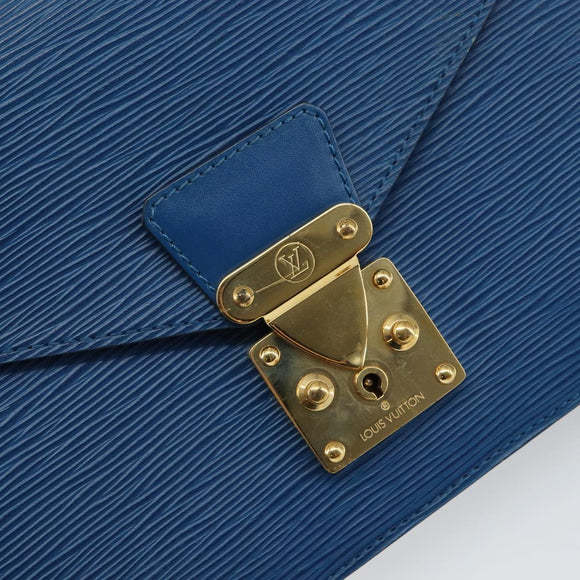 LOUIS VUITTON Epi Concorde Hand Bag Blue M52135 LV Auth 143145