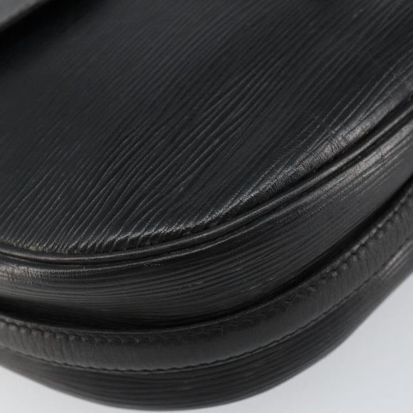 LOUIS VUITTON Epi Jeune Fille MM Shoulder Bag Black M52152 LV Auth 143146