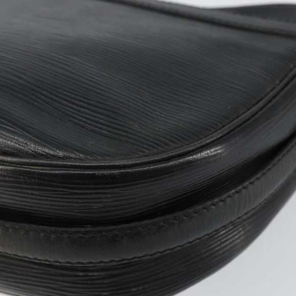 LOUIS VUITTON Epi Jeune Fille MM Shoulder Bag Black M52152 LV Auth 143146
