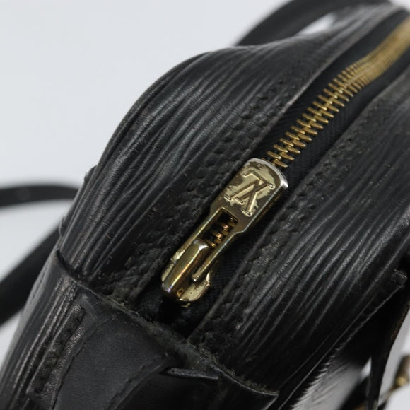 LOUIS VUITTON Epi Jeune Fille MM Shoulder Bag Black M52152 LV Auth 143146