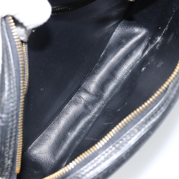 LOUIS VUITTON Epi Jeune Fille MM Shoulder Bag Black M52152 LV Auth 143146