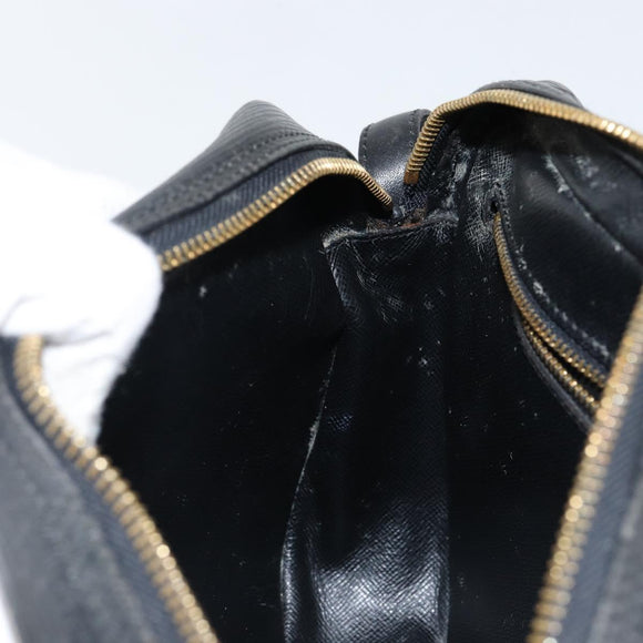 LOUIS VUITTON Epi Jeune Fille MM Shoulder Bag Black M52152 LV Auth 143146