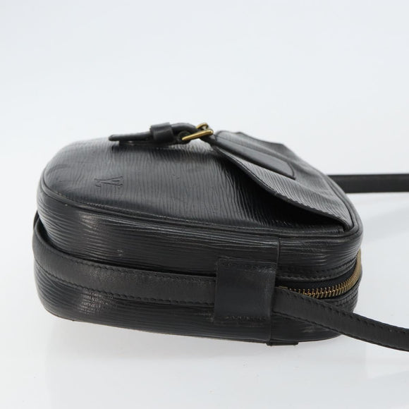 LOUIS VUITTON Epi Jeune Fille MM Shoulder Bag Black M52152 LV Auth 143146