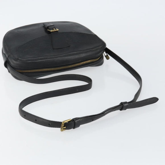 LOUIS VUITTON Epi Jeune Fille MM Shoulder Bag Black M52152 LV Auth 143146